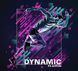 极品PS动作－动态海报创作(含高清视频教程)：Dynamic Photoshop Action